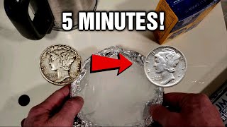 HOW To Clean A Silver Coin At Home? - The Quickest And Cheapest Way #silver