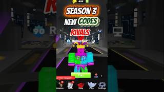 NEW CODES FOR RIVALS (SEASON 3 UPDATE) - ROBLOX #rivals #roblox #rivalsroblox #rivalscodes