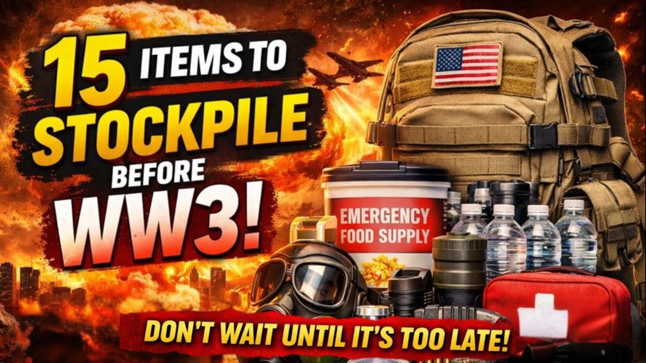 15 Items You Must Stockpile Before February To Protect Your Family During WW3
