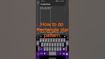 How to do Rectangle star pattern 2025.#mobile #code#viralvideo#program #foryou#html#shortvideo #java