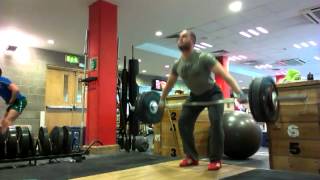 Snatch High Pull + Muscle Snatch from below knee
