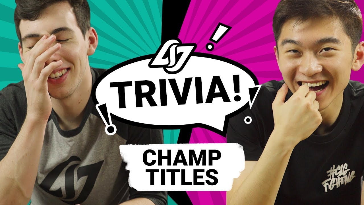 CLG LEAGUE TRIVIA - Stixxay vs Biofrost