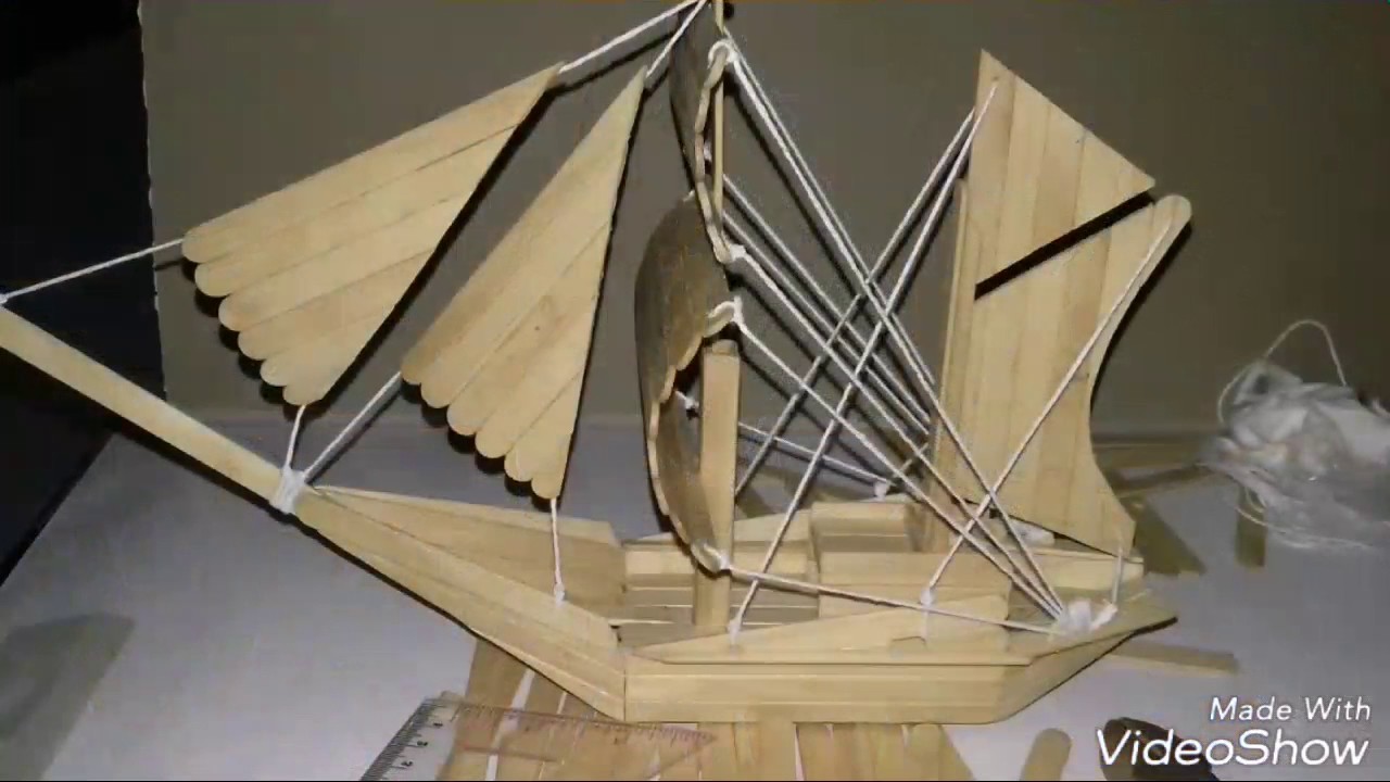  Membuat  miniatur perahu  layar dari  stik  es  YouTube