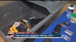 TSA holiday season travel tips