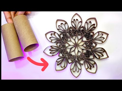 Ideia Criativa com rolo de papel higiênico #papercraft #manualidades #diy