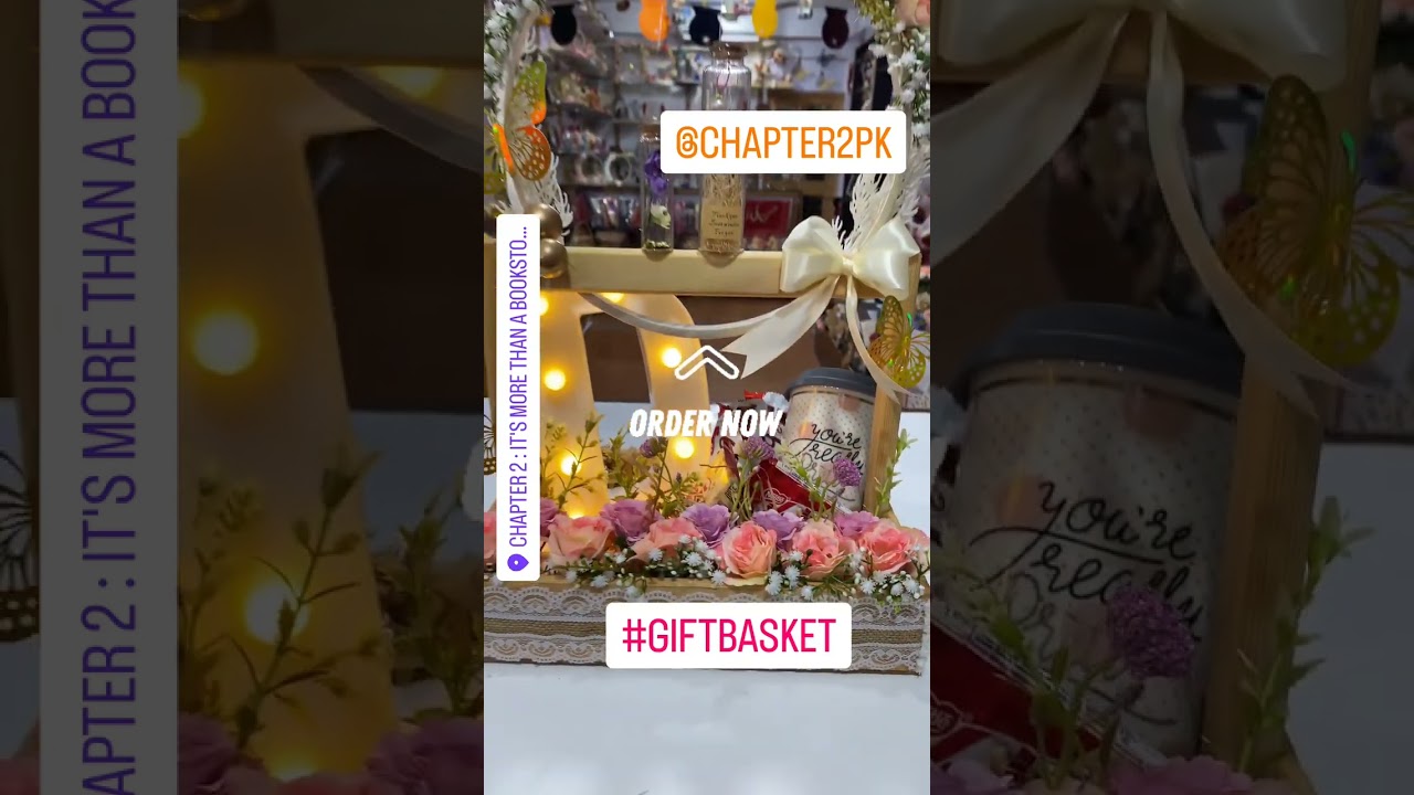 🎁 Handmade Floral Gift Basket with LED Initial | Unique & Custom Hamper by Chapter2PK