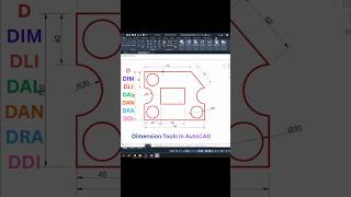 Dimension Tools in #AutoCAD (#DIM #DLI #DAL #DAN #DRA #DDI) #Engineering #Graphics #Short Video
