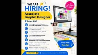 Associate Graphic Designer Jobs in Dubai UAE 2026 🇦🇪 | Apply Now #DubaiJobs #UAEJobs
