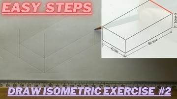 How to draw an Isometric Projection | Isometric Rectangle | Exercise 2