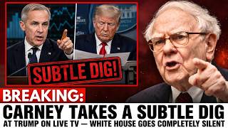 BREAKING: Carney Takes a Subtle Dig at Trump on Live TV  White House Goes COMPLETELY SILENT  Buffett