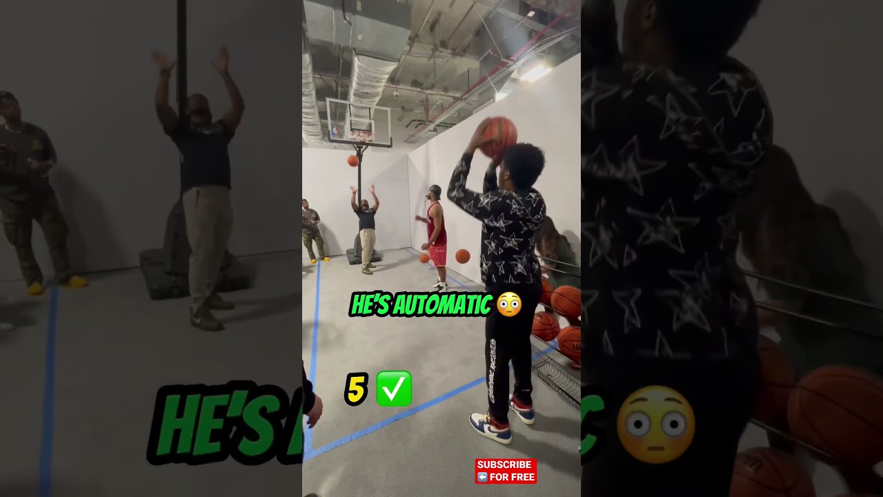 Bronny Free Throw Challenge 🏀😳