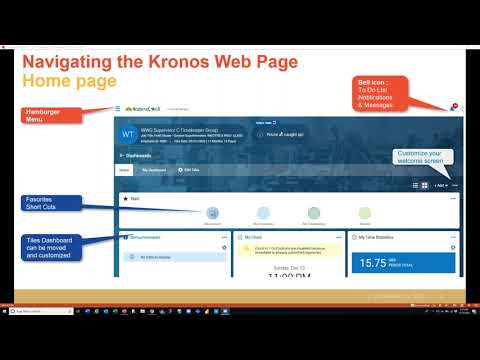 Kronos Zoom Training - Monday Dec 15th Session