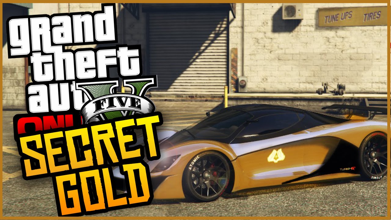 GTA 5 Online SECRET GOLD PAINT JOB! (GTA 5 Gold Vehicles Tutorial
