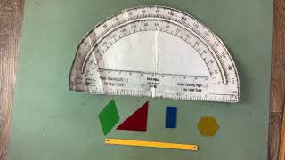 Angles 11: Measuring Angles Using a Giant Protractor!