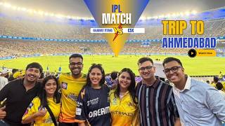 My First IPL Match Experience in Ahmedabad 🏏🔥 Stadium Vlog + Cafe Hopping.