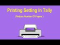 Optimise Printing TallyPrime Printing Configuration Tally Invoices Configuration mp3