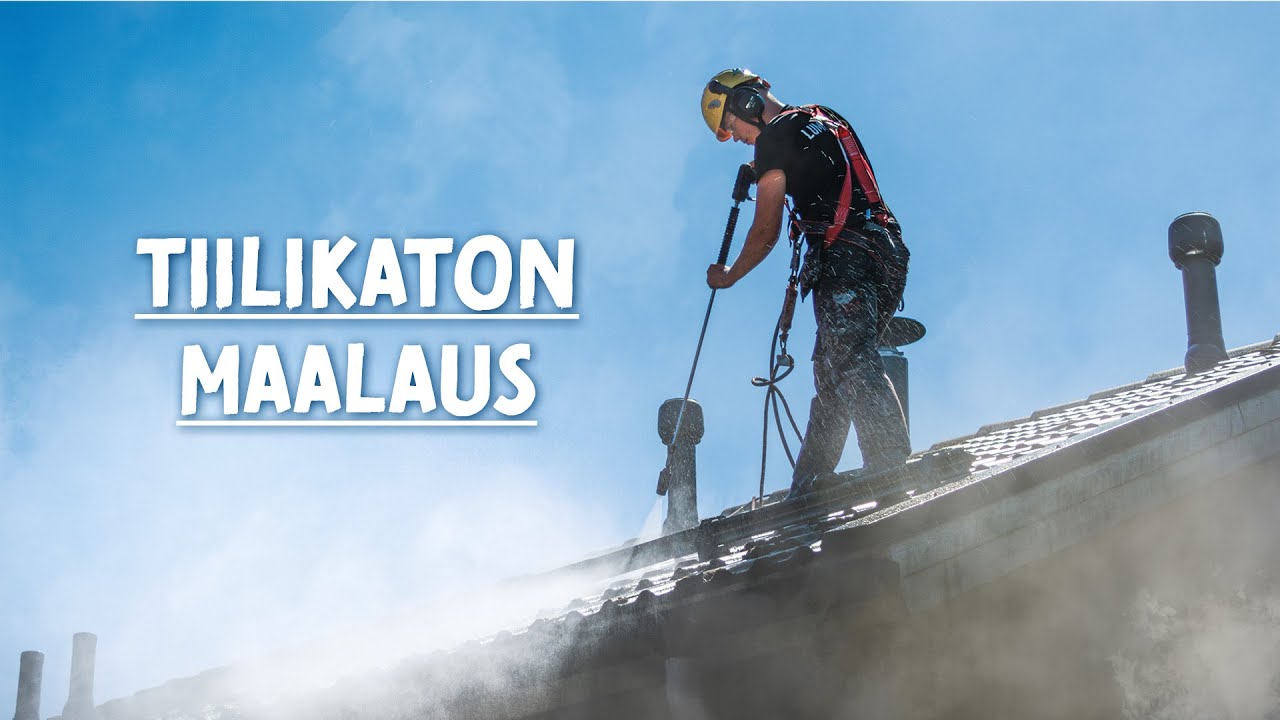 Omakotitalon tiilikaton huolto ja maalaus – dokumentti kattomaalari Juhosta