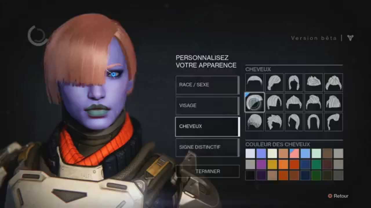 Destiny Personnalisation Création Dun Personnage