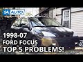Top 5 Problems Ford Focus 1st Gen  1998-2007