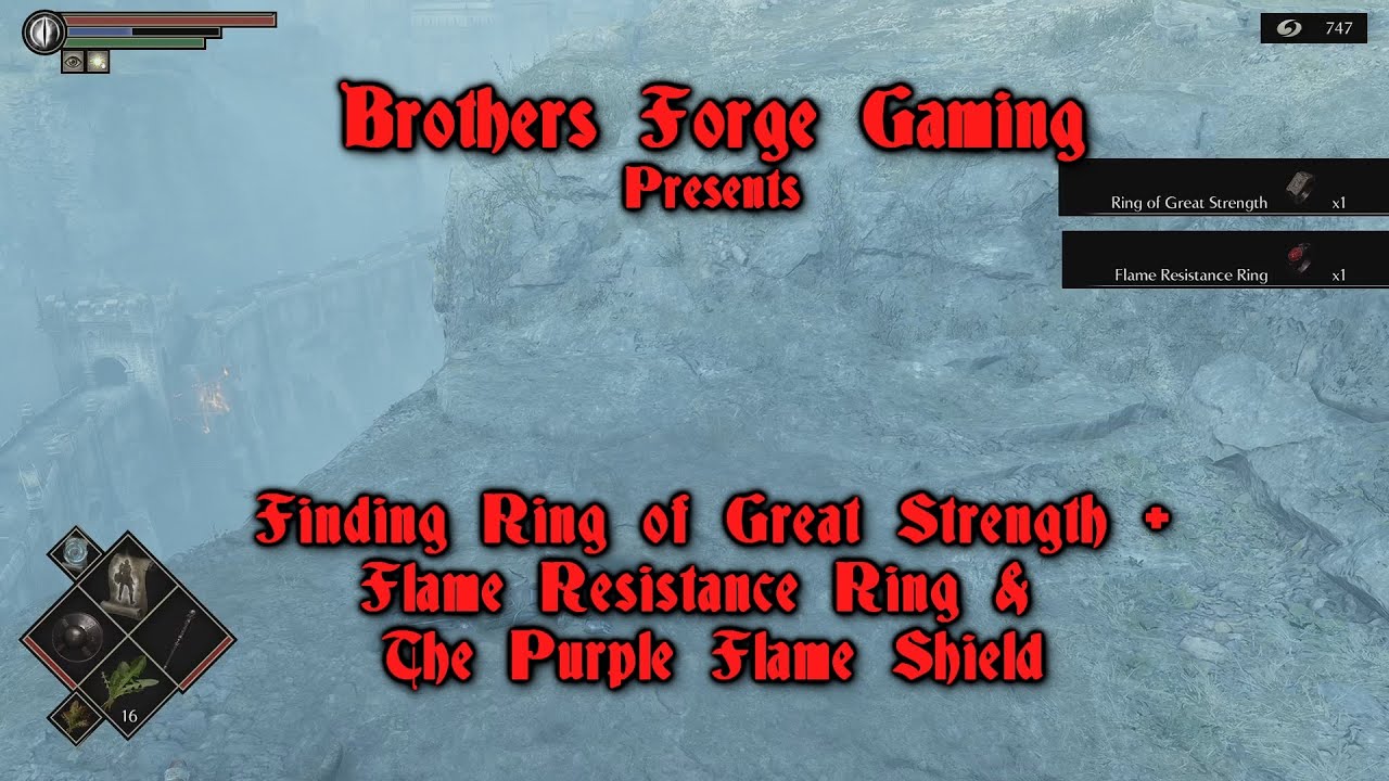 Demon's Souls (PS5) Finding the Ring of Great Strength + Flame Resistance Ring & Purple Flame Shield