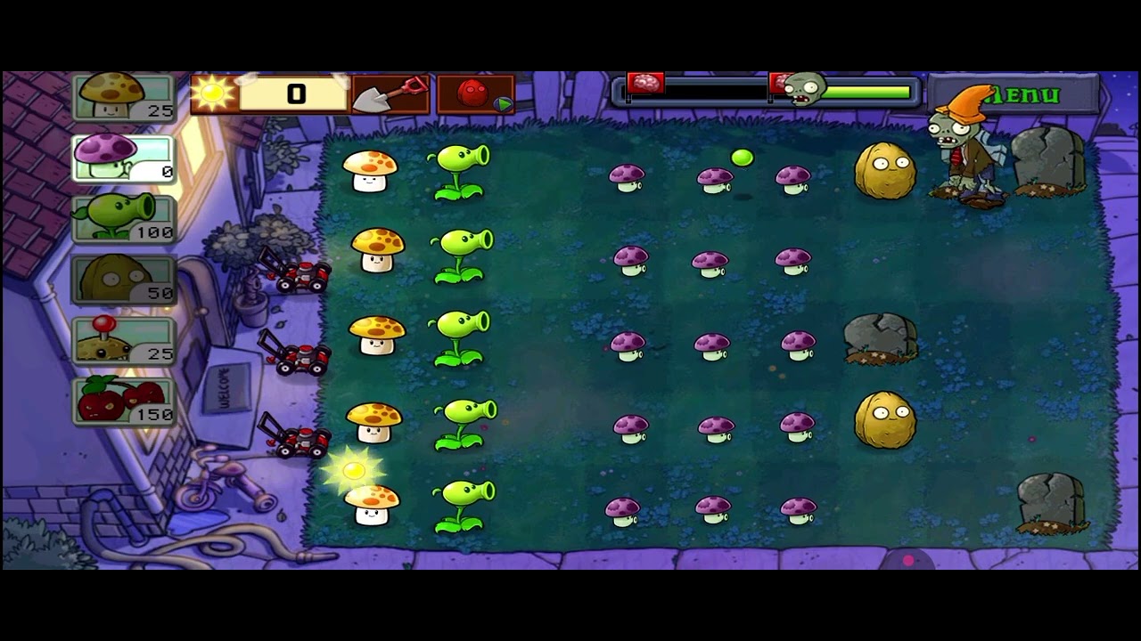 PvZ Adventure - Night (Level 2)