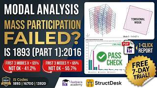 Modal Analysis Check - IS1893 | StructDesk ETABS Toolkit | ilustraca