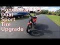 Honda Trail 125 Dual Sport Tire Swap and Fall Color Ride