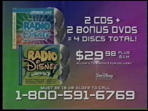 Radio Disney Ultimate Jams + Jams 7 CD Commercial (2005) - YouTube