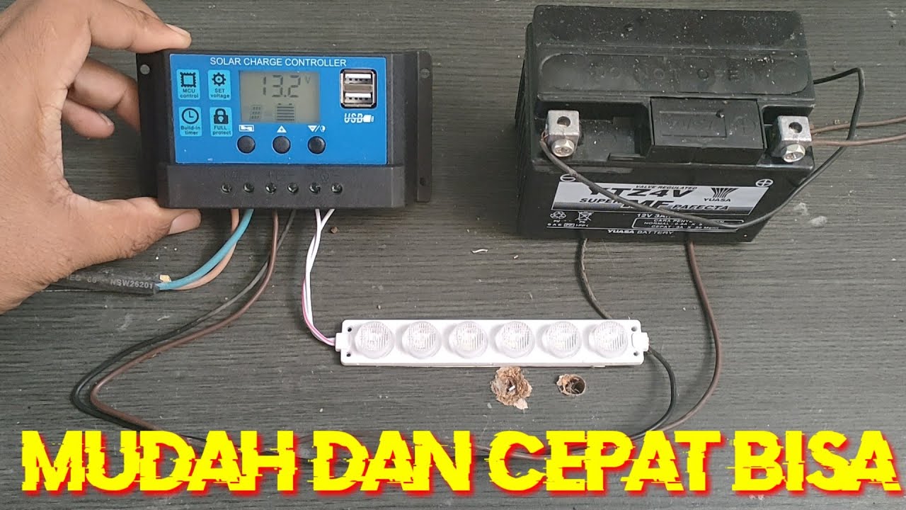 Cara Mudah Setting Solar Charge Controller Sendiri di Rumah - YouTube
