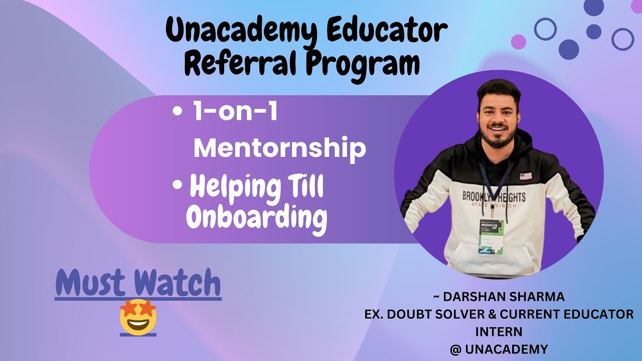 Educator Internship Referral Program | NOW OPEN | Unacademy 2024🔥 - YouTube