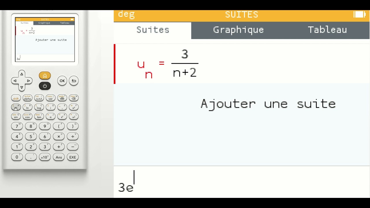 Conjecturer limites numworks
