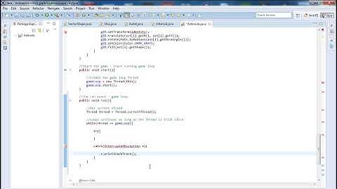 Java Game Programming Tutorial For Beginners Asteroids Pt .13 - Asteroids run())