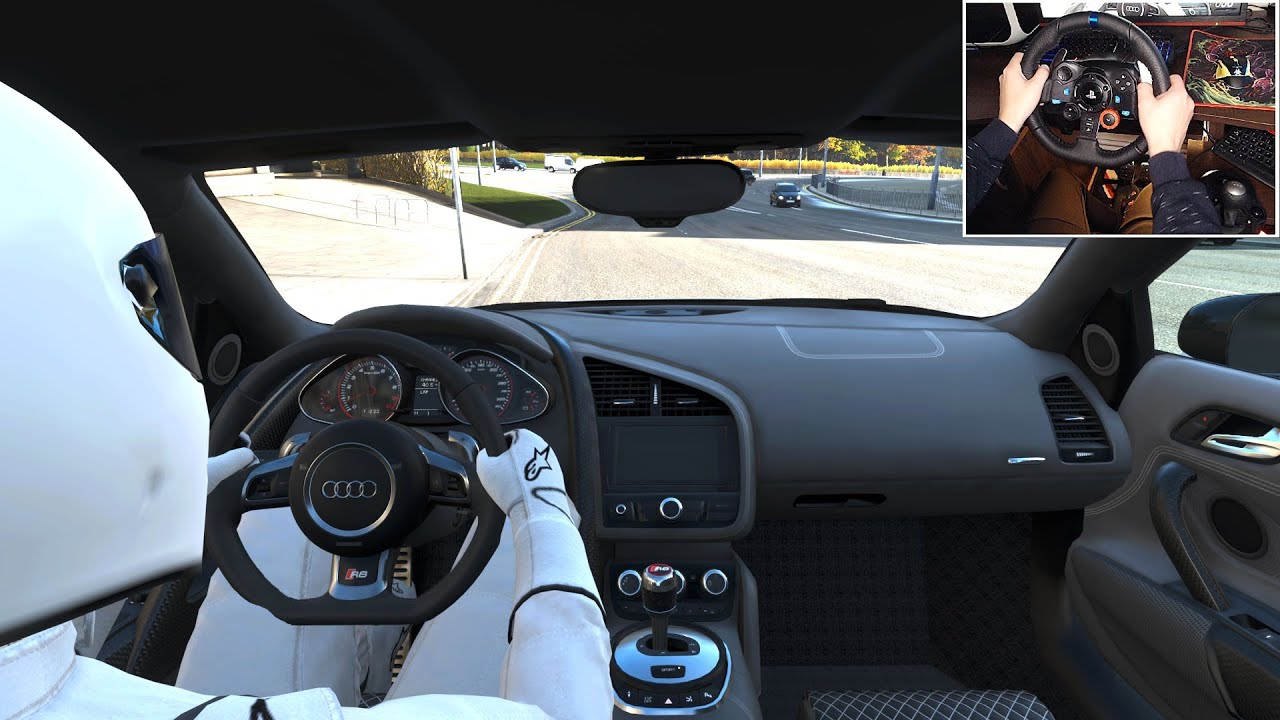 Fast Driving in Town - 1st person view Forza Horizon 4 Logitech G29 Gameplay