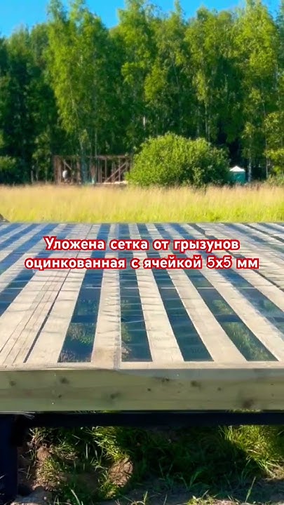 Каркасный дом (сетка от грызунов) - YouTube