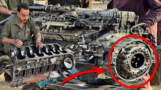 ISZU 6 Cylinder Full Engine Restoration | Complete Repairing of Seized Trailer Engine