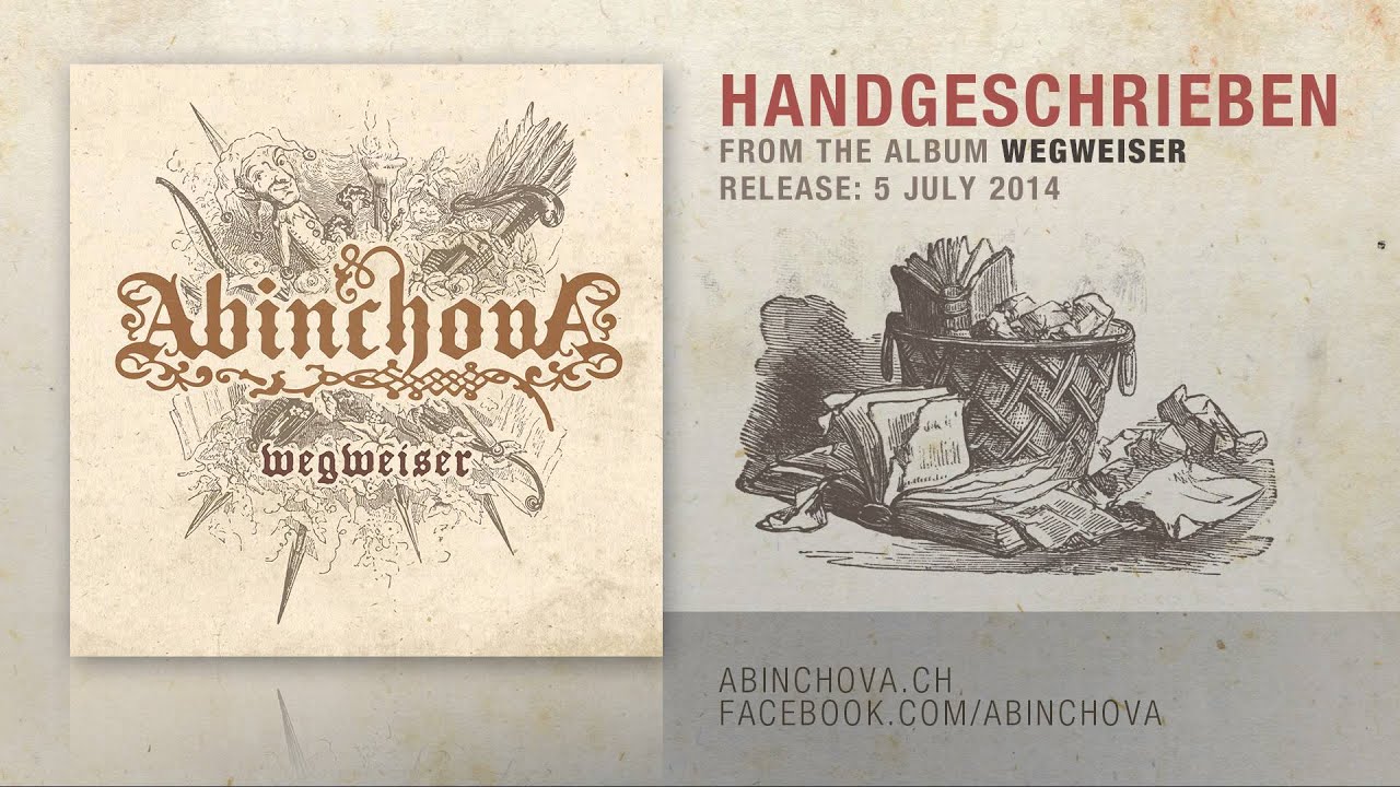 Abinchova - Handgeschrieben