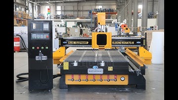 Blue Elephant 5x10ft ATC CNC with rotary device test video for American customer