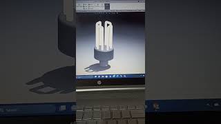 Compact Fluorescent Lamp (CFL) sketch in solidworks...!!!#solidworks #mechanicalengineering #cad