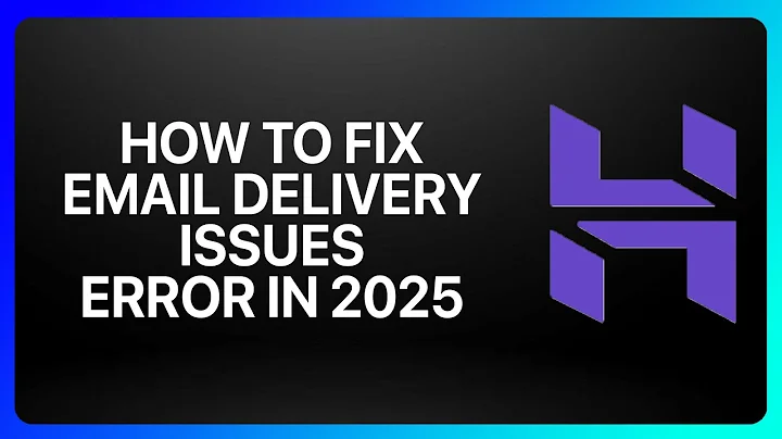 How To Fix Hostinger Email Delivery Issues Error in 2025! Tutorial