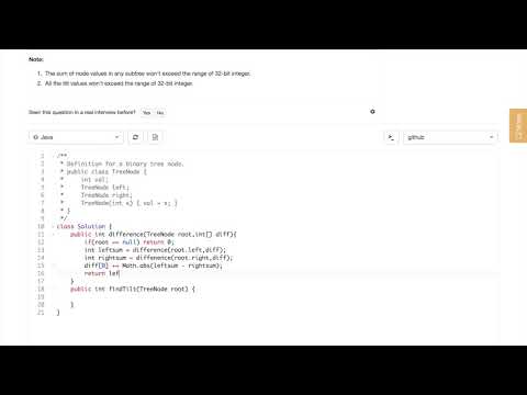 Binary Tree Tilt