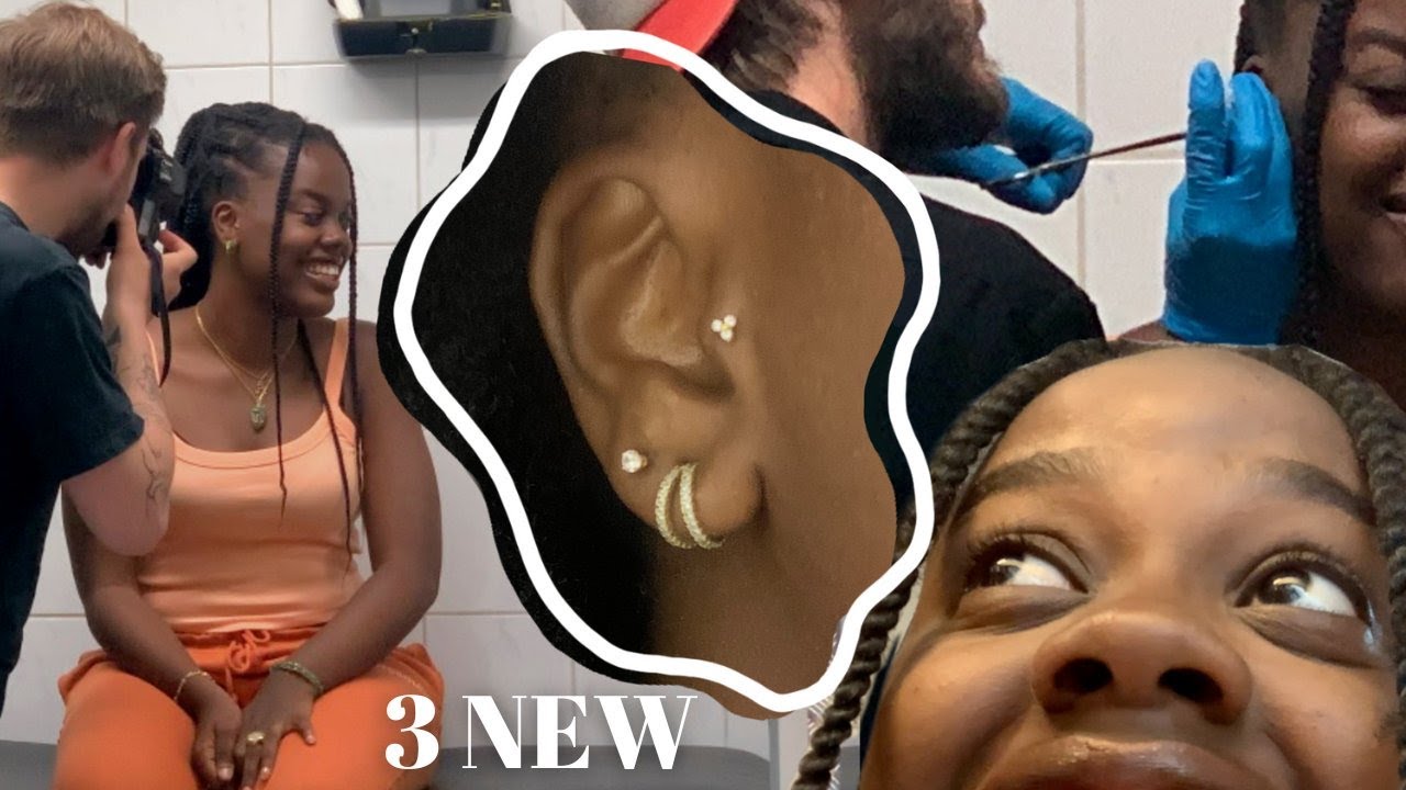 I went to Amsterdam to get 3 NEW PIERCINGS | Tragus, Lobes ⭐️