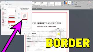 How to Make Page Border in MS Word | Page Border Kaise Banaye |
