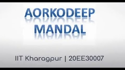 Aorkodeep Mandal | 20EE30007 | Section 20 | DIY Assignment - 2 |