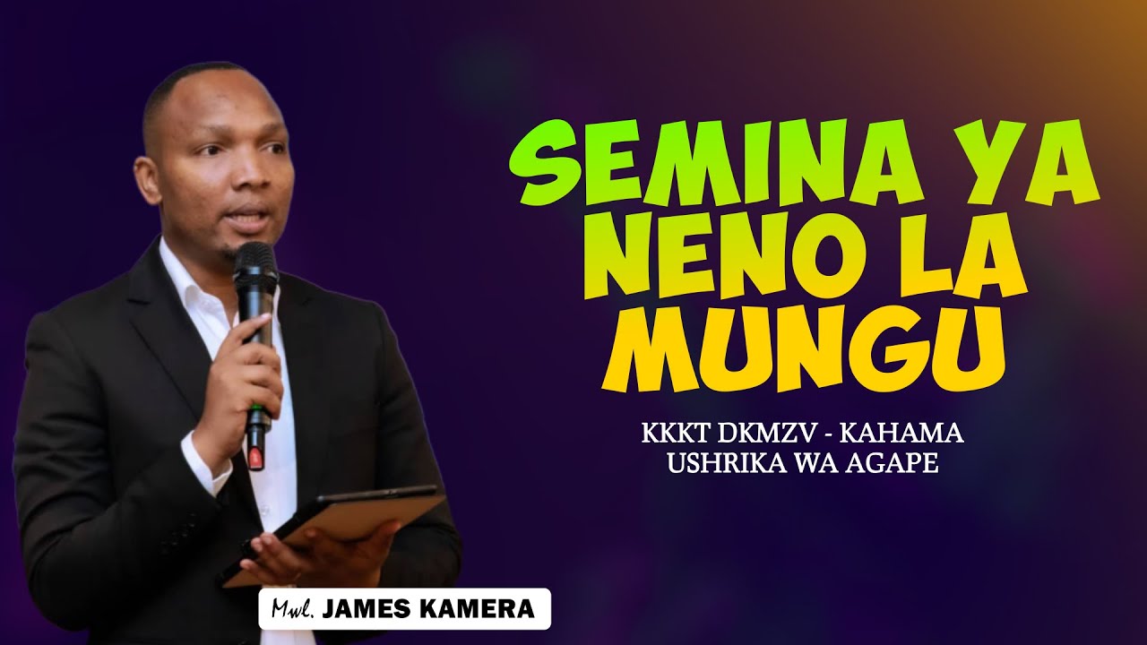 20/01/2025 SEMINA DAY 16:  SOMO: MZALIWA WA KWANZA. MWL. JAMES KAMERA