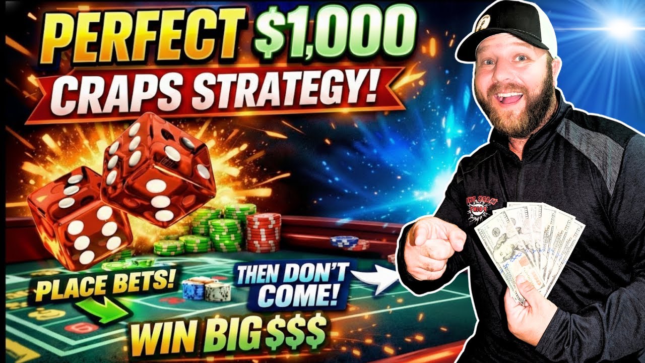 🎲Perfect $1,000 Craps Strategy!