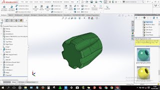 How to design Threaded Plastic knob  in solidworks