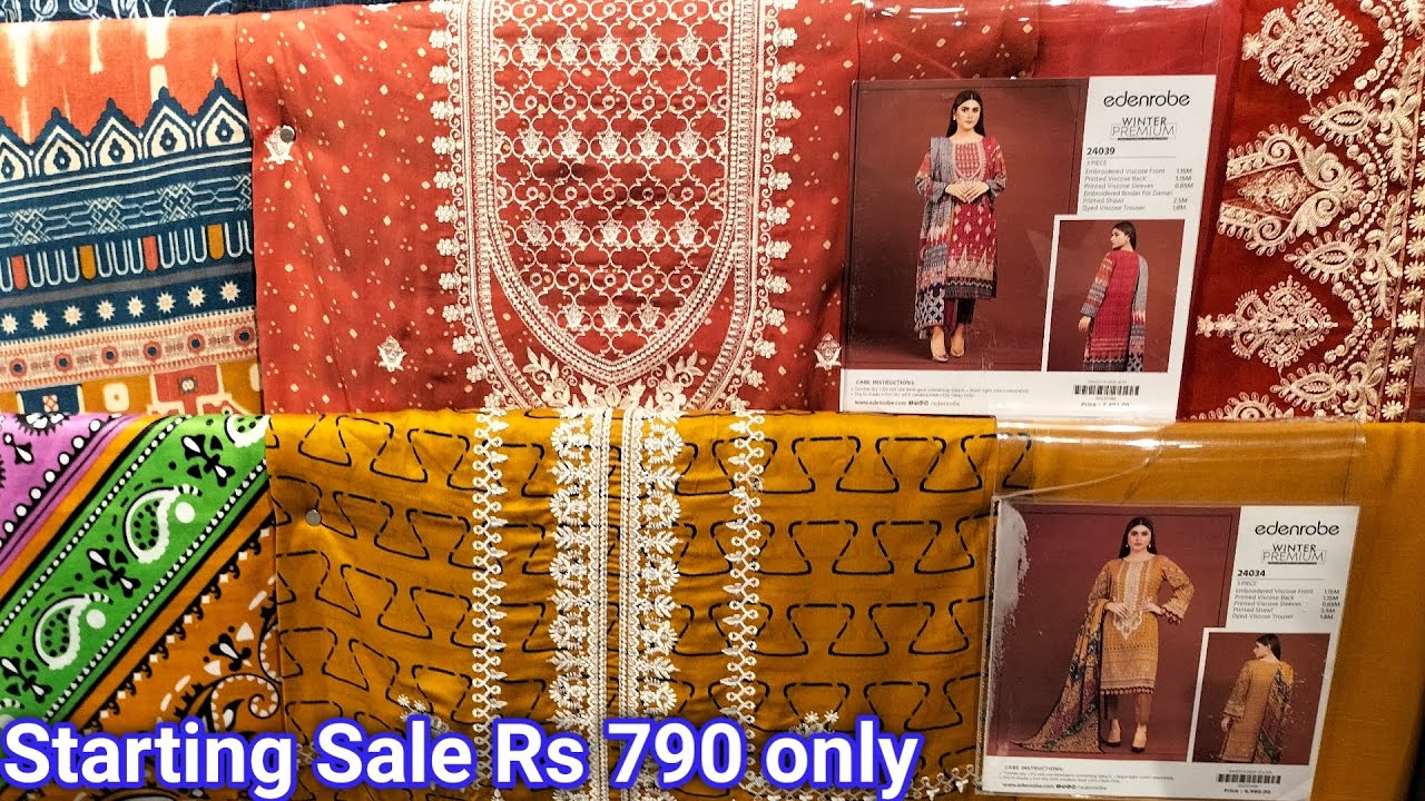 Edenrobe winter sale suits Rs 1110 only 3rd November 2022 YouTube