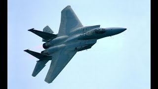 F-15 Eagle Makes Surprise Brief Showing W/ Burners At 2019 MB Airshow