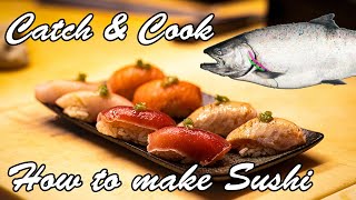 Salmon Catch and Cook Sushi Class screenshot 1