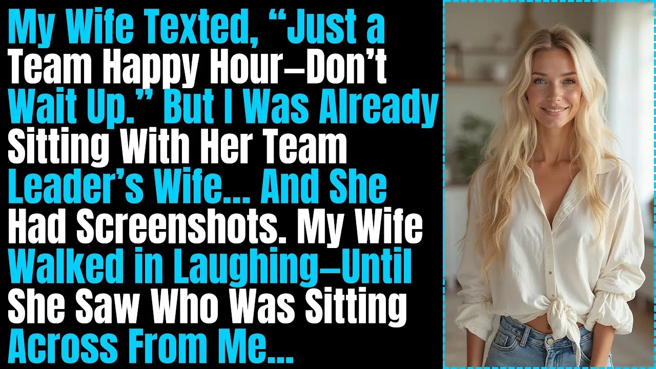 My Wife Texted, “Just a Team Happy Hour” But I Was Already Sitting With Her Team Leader’s Wife...